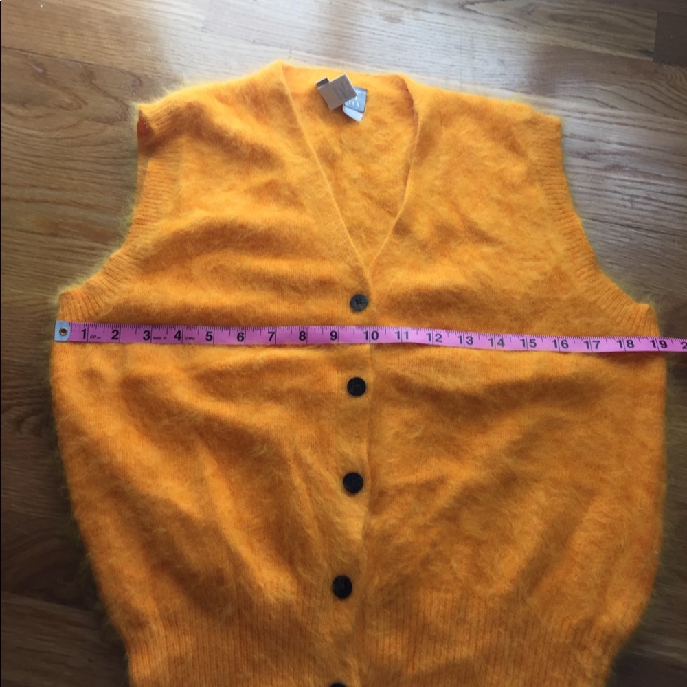 Gorgeous vintage Esprit angora vest in orange